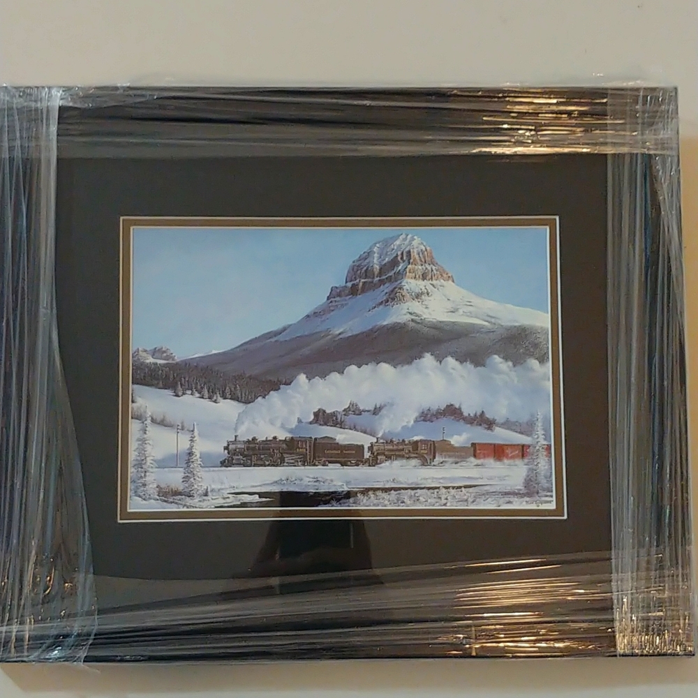 Framed Print Art-work Train